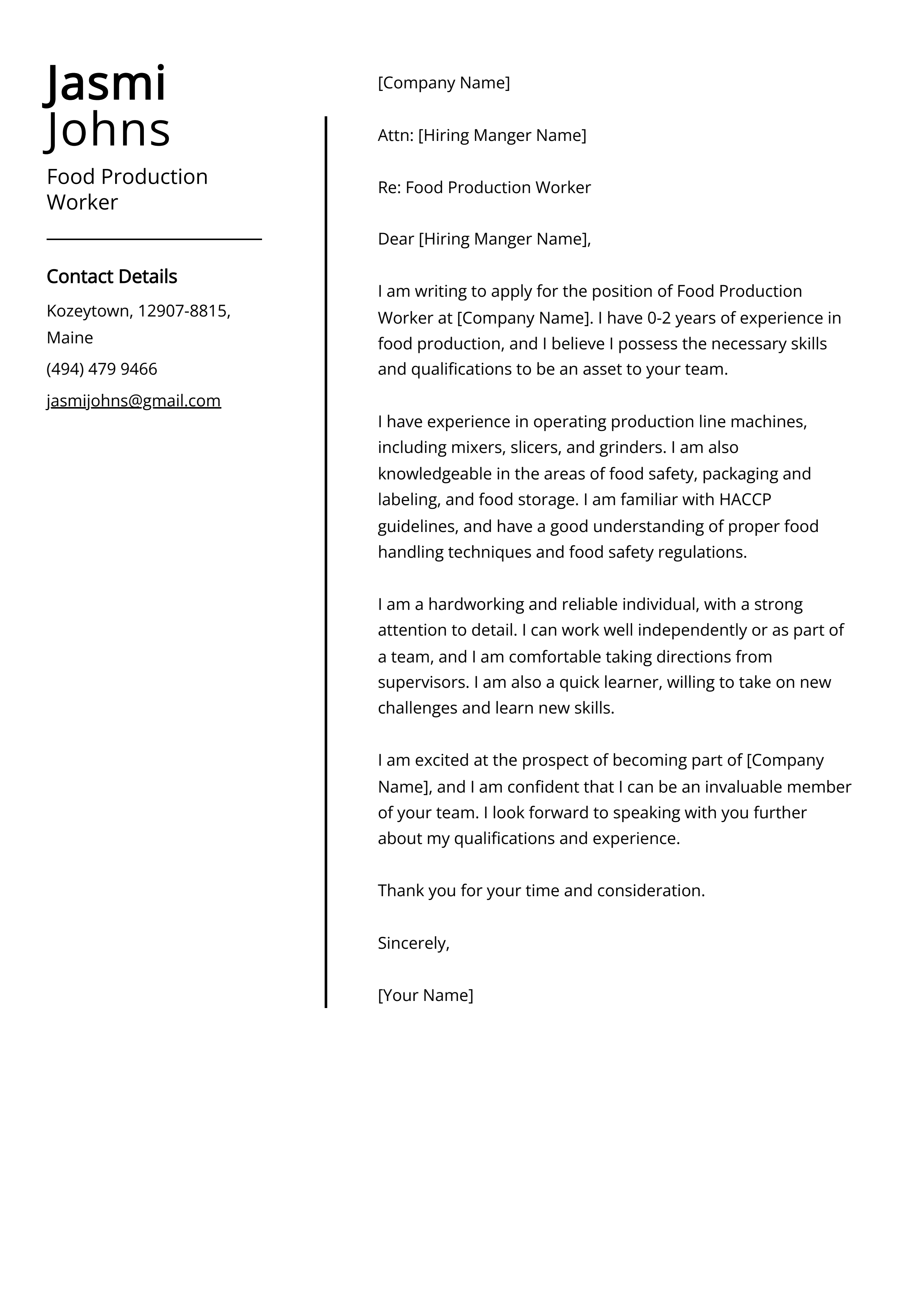 Letter Format Attention Line