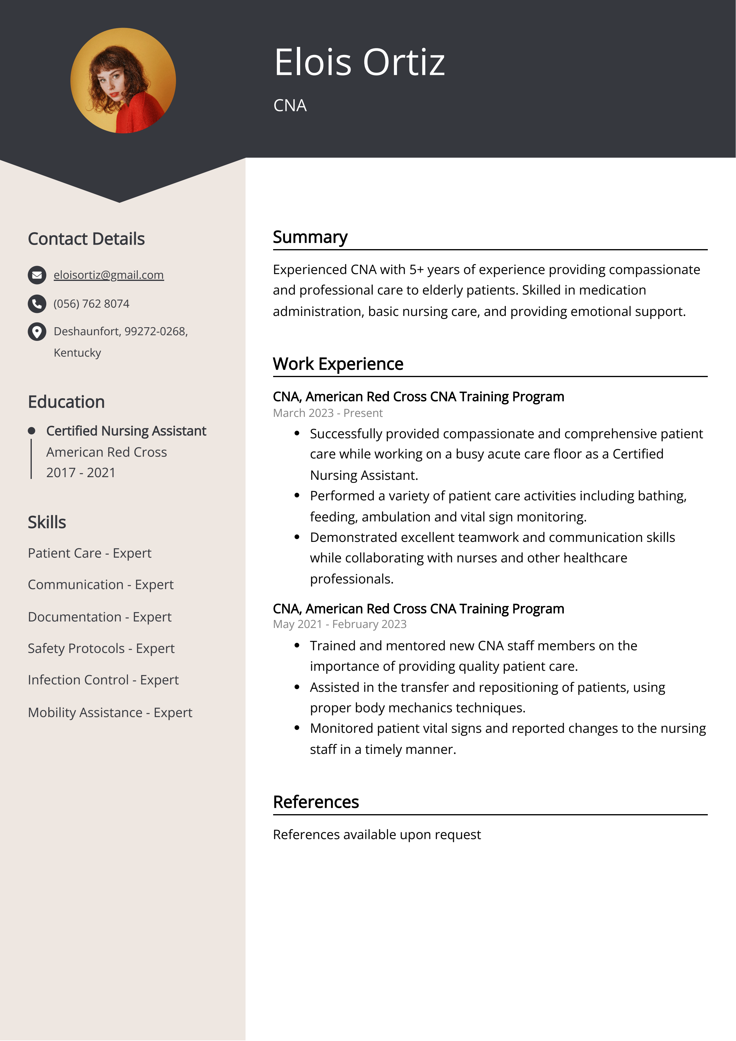 CNA Resume Example For 2023 Skills Templates 
