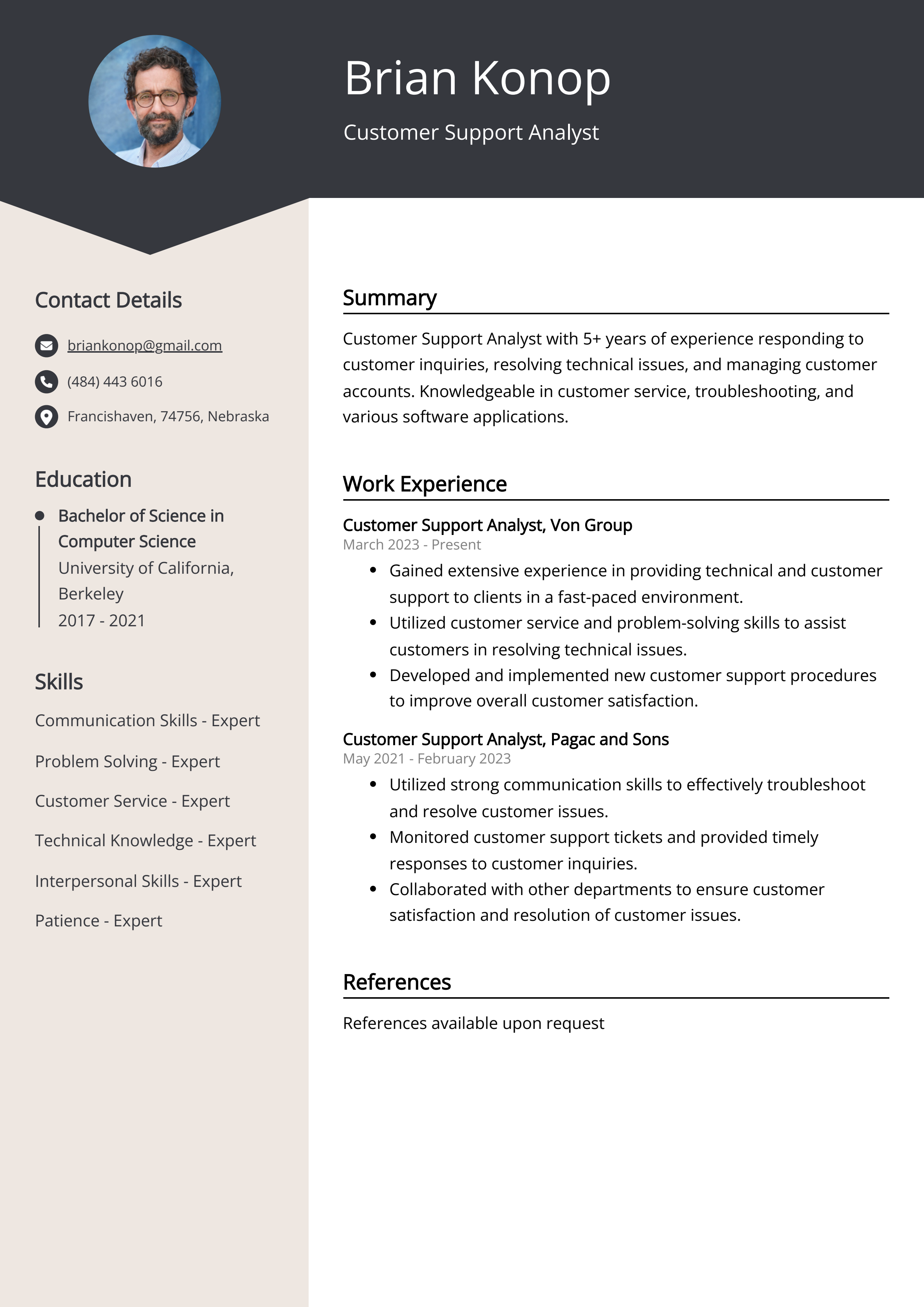 customer-support-analyst-resume-example-free-guide