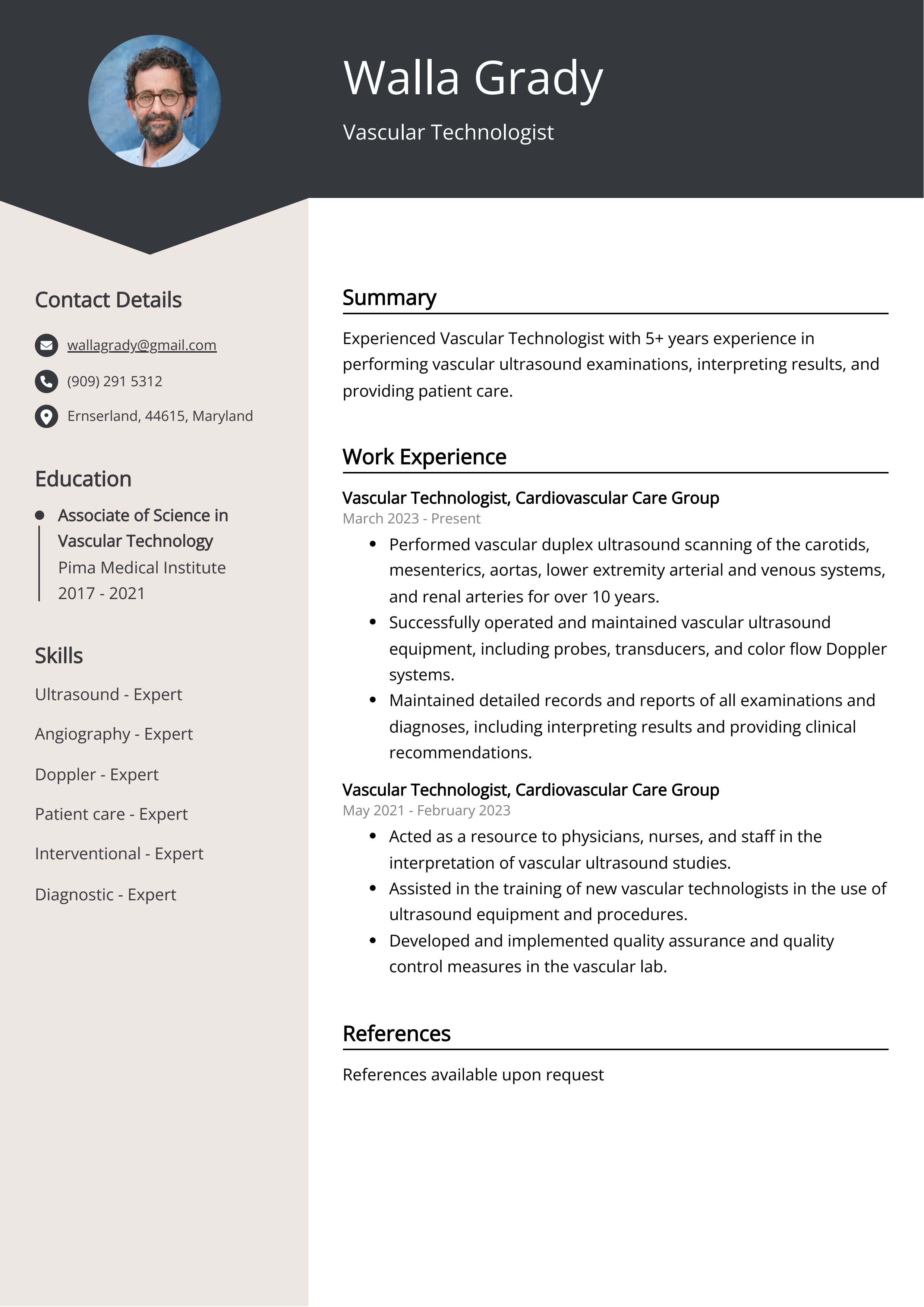 Vascular Technologist Jobs - 4a2519r